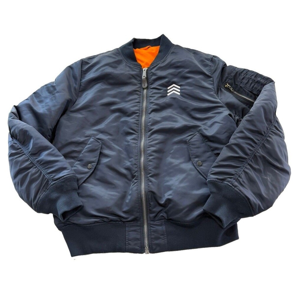 VTG Alpha Industries MA-1 Blue Bomber Men’s Size 3XL Reversible Flyers Jacket